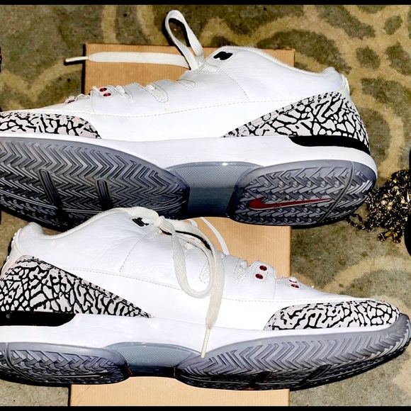 nike zoom vapor aj3 white cement